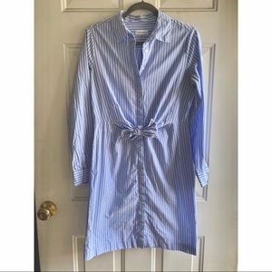 Calvin Klein Long Sleeve Striped Dress